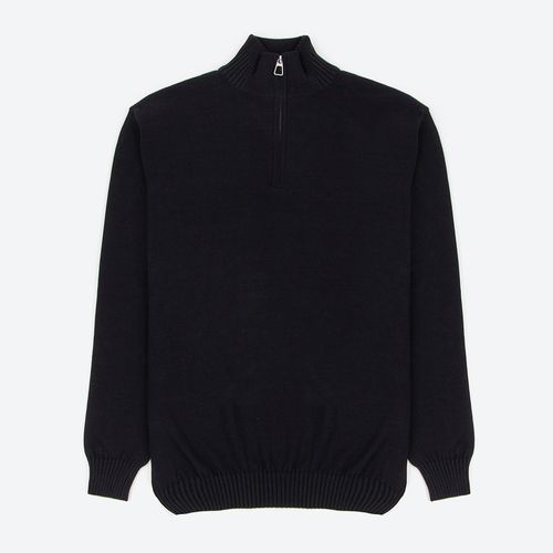 The Knit Cotton Quarter-Zip Jumper Buzo Freeport Hombre