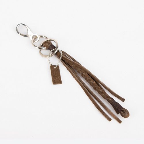 The Braided Leather Keyfob Llavero Freeport