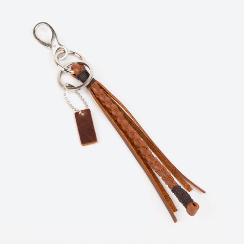 The Braided Leather Keyfob Llavero Freeport