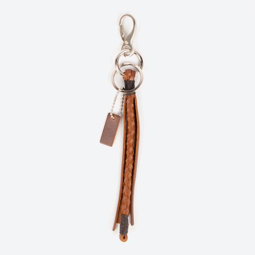 The Braided Leather Keyfob Llavero Freeport