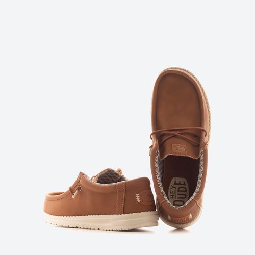 Zapato Plano Hey Dude Wally Leather Hombre