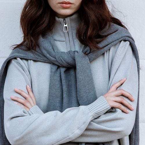 The Knit Cotton Quarter-Zip Jumper Buzo Freeport Hombre