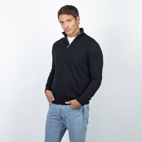 The Knit Cotton Quarter-Zip Jumper Buzo Freeport Hombre
