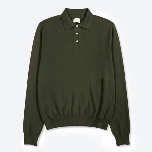 The Knit Long Sleeve Polo Freeport Hombre