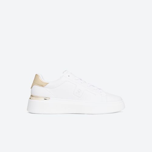 Tenis Tommy Shoes Platform Gold Mujer