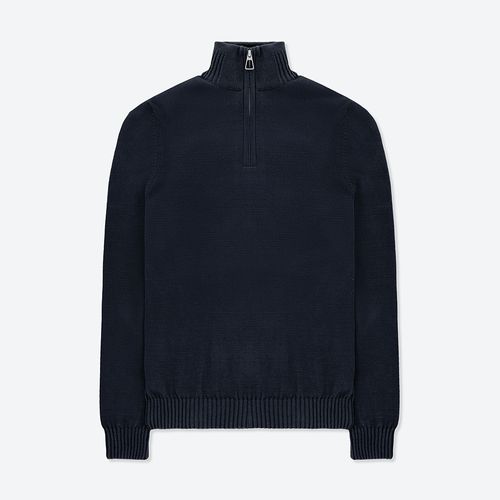 The Knit Cotton Quarter-Zip Jumper Buzo Freeport Hombre